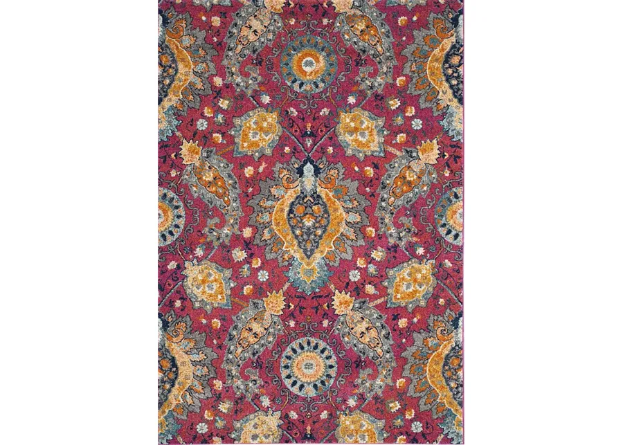 Chancey Park Fuchsia 3' x 5' Rug-Fuschia