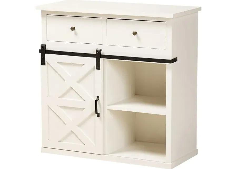 Clarmar White Sideboard-White