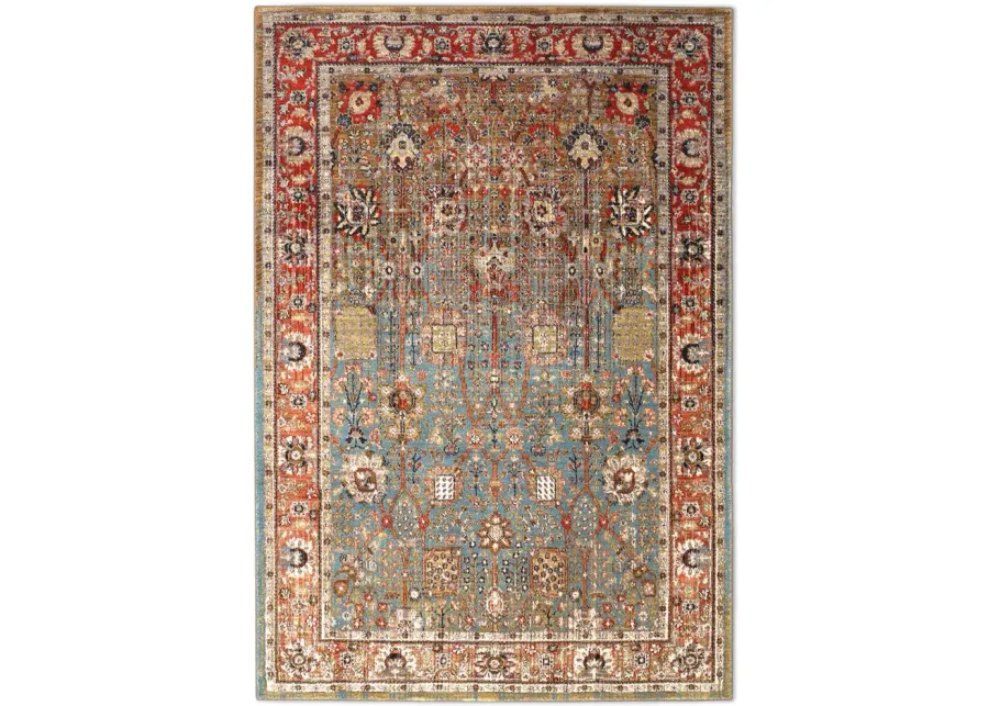 Spice Market Aqua 5 3  x 7 10  Area Rug