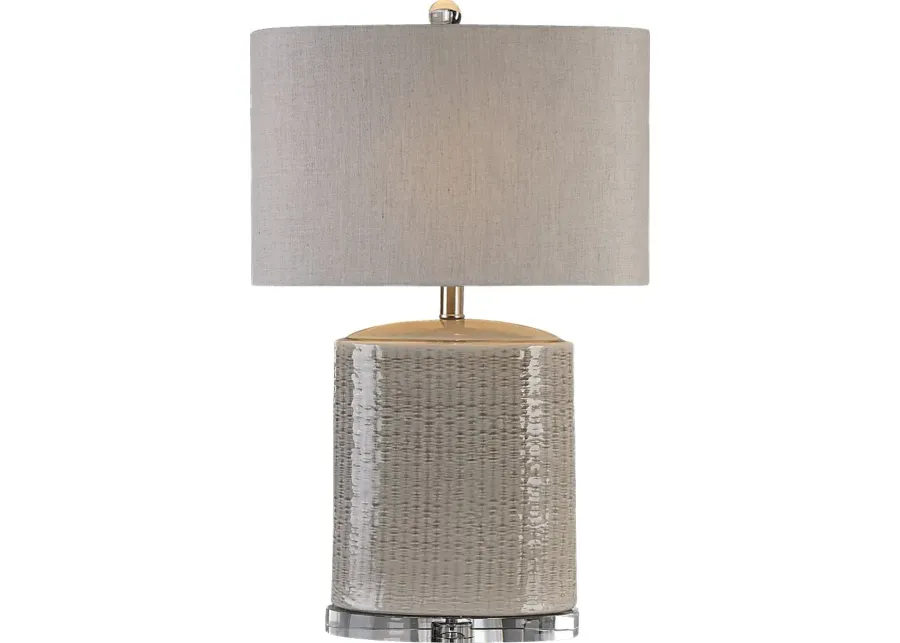 Barkington Gray Lamp-Gray