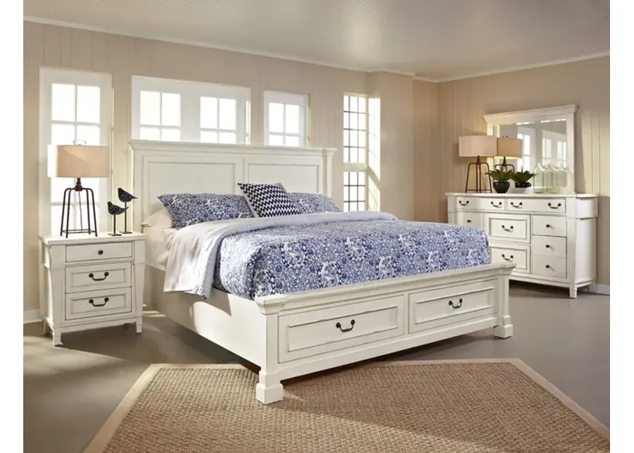 Stoney Creek King Storage Bedroom Suite w 3 Drawer Nightstand