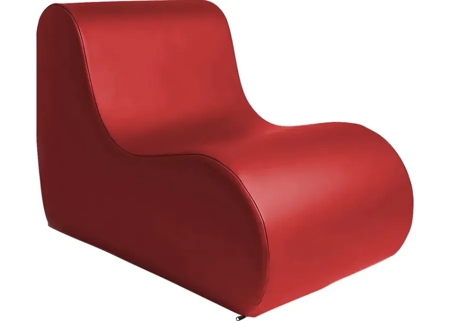 Kids Tamiko Red Large Chair-Red