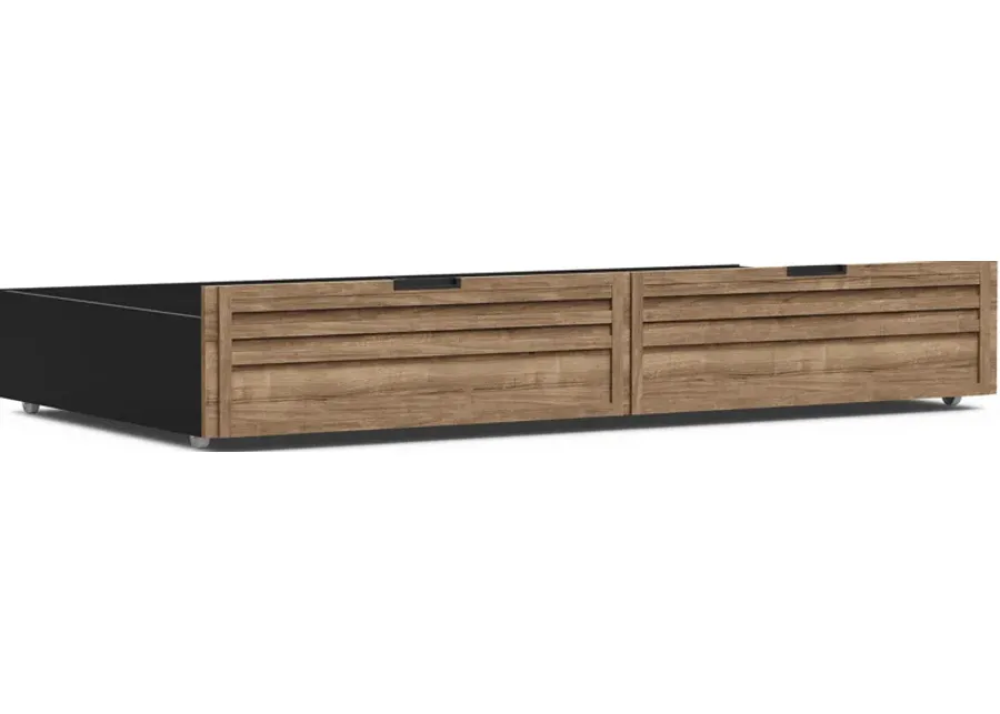Kids Northridge Drive Caramel Twin Storage Trundle-75.98