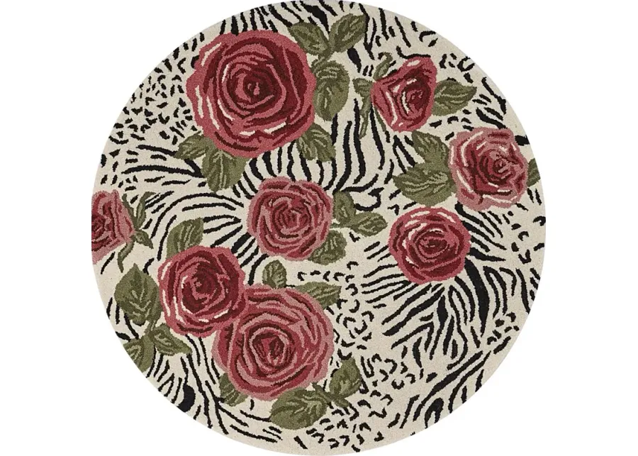 Leaflace Red 4' Round Rug-48 1 36730-leaflace-red-4-round-rug-48-1.webp
