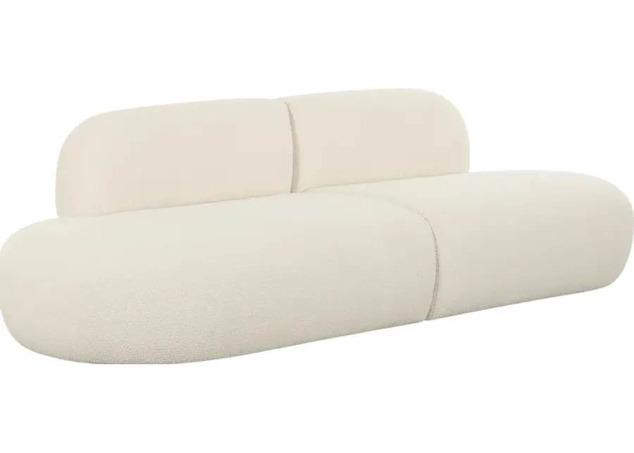 Columa Cream Sofa-Cream