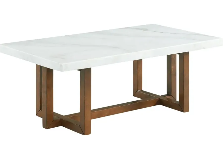Dewhoney White Cocktail Table-White
