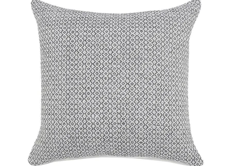 Antimo Gray Throw Pillow-Charcoal