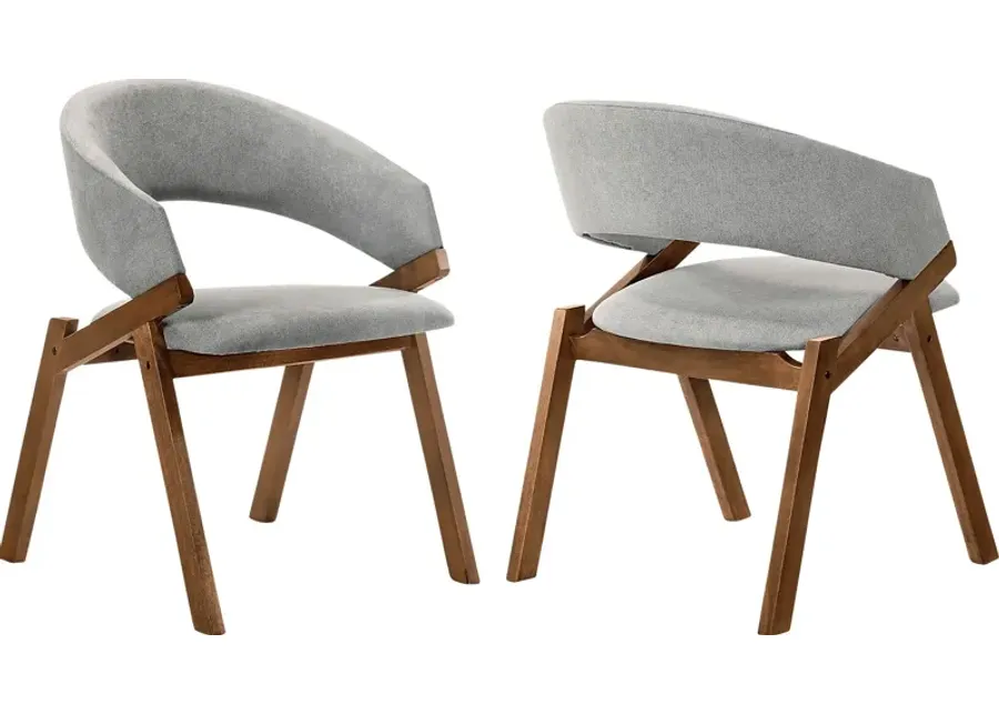 Sheralee II Gray Dining Chair, Set of 2-Gray