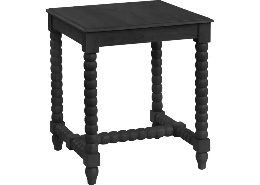 Zoak Black End Table-Black