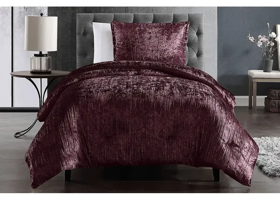 Kids Recine Purple Twin Comforter Set-Purple