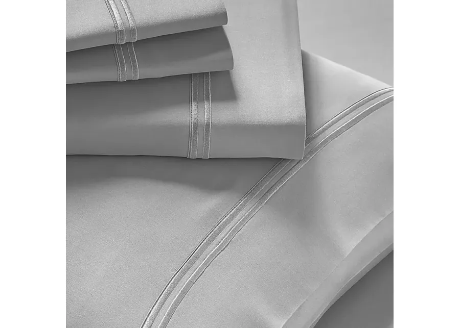 PureCare Premium Soft Touch Dove Gray 3 Pc Twin XL Bed Sheet Set-Dove Gray