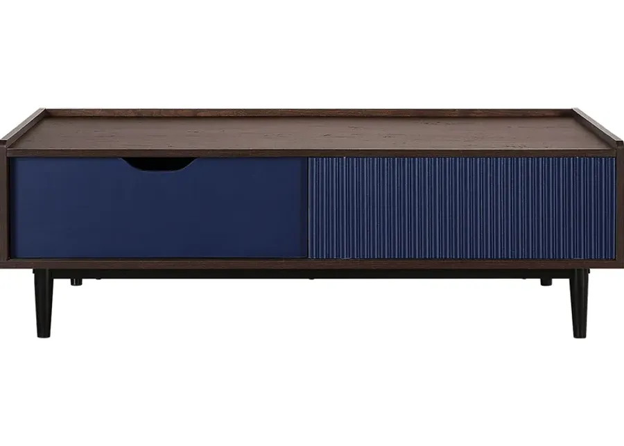 Lindall Navy Cocktail Table-Navy