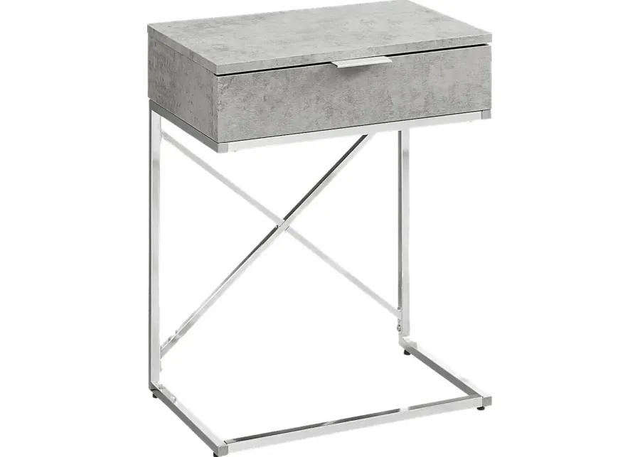 Wauford Gray Accent Table-Gray