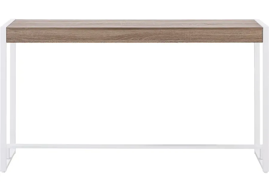 Macen White Console Table-White