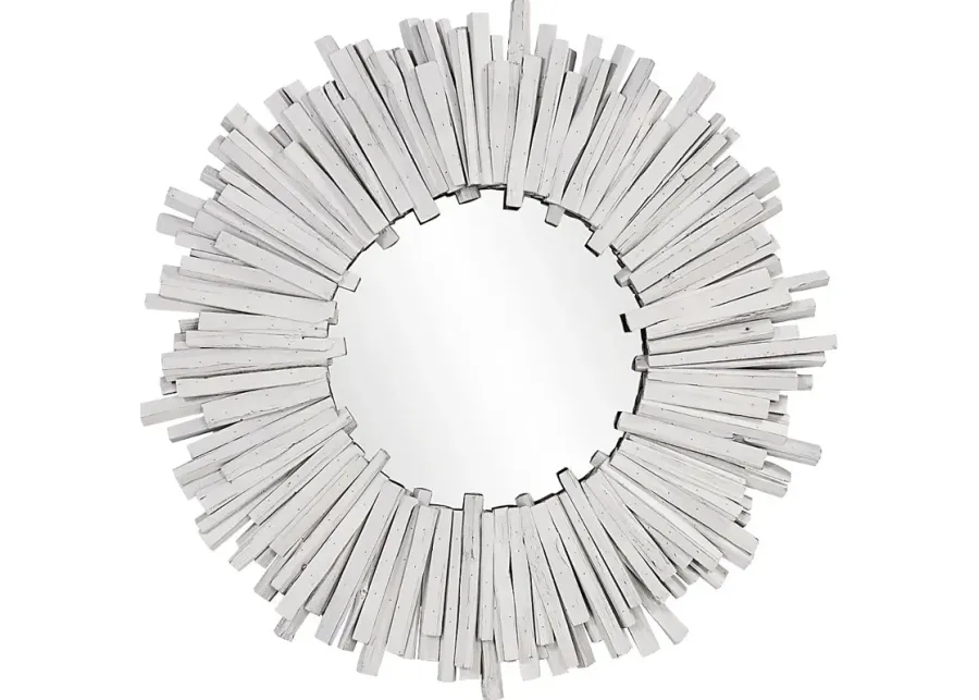 Izamar White Mirror-White