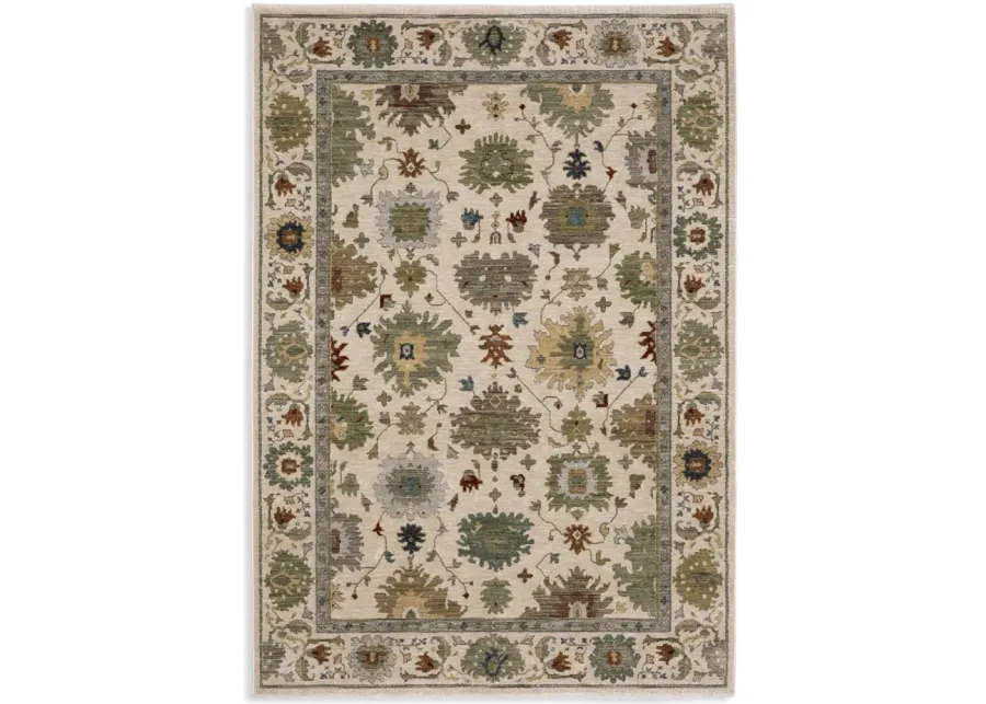Eliana Mahal Ivory Area Rug - 6 7  X 9 6 