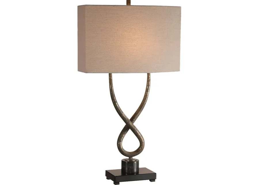 Carol Ann Way Silver Lamp-Silver