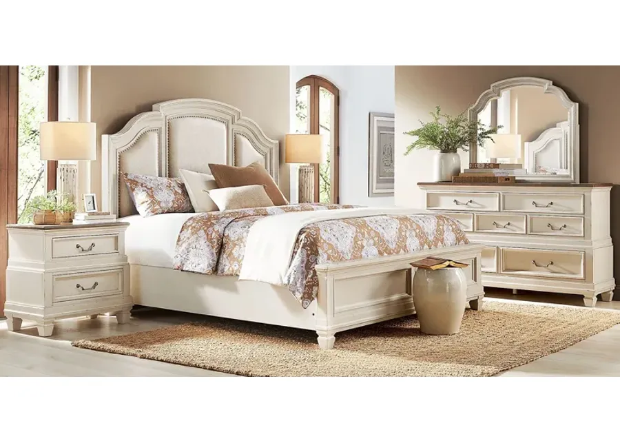 Provence White 5 Pc King Panel Bedroom