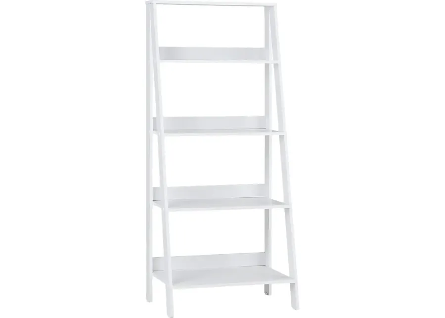 Blairwood White Bookcase-White