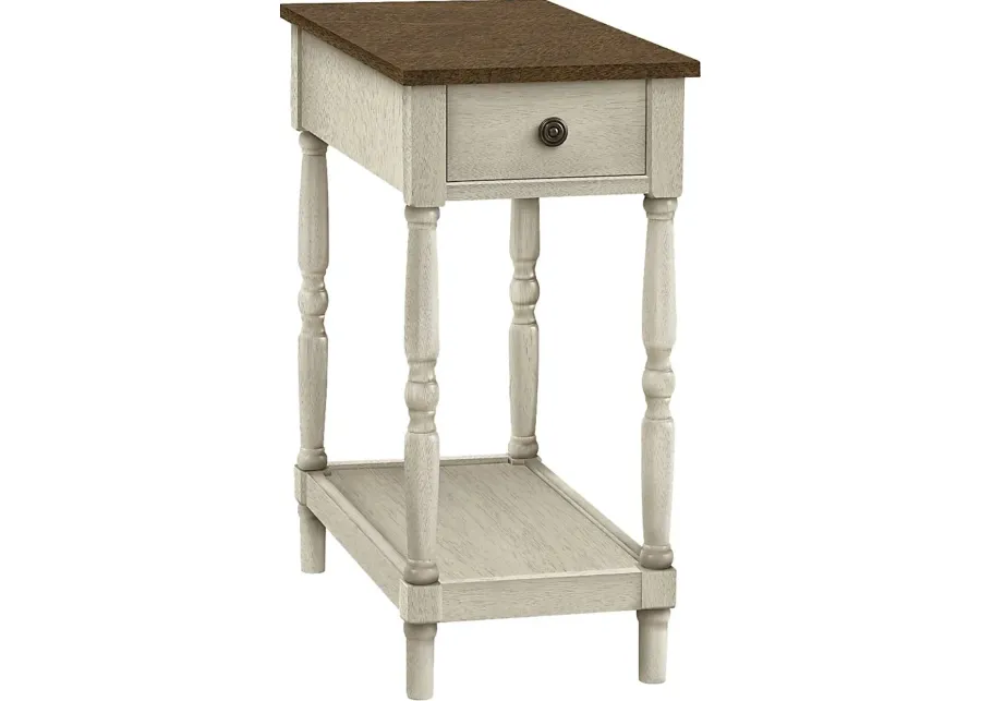 Wilrob White Accent Table-White