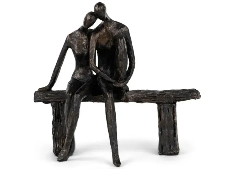 Bench Couple Sculpture
