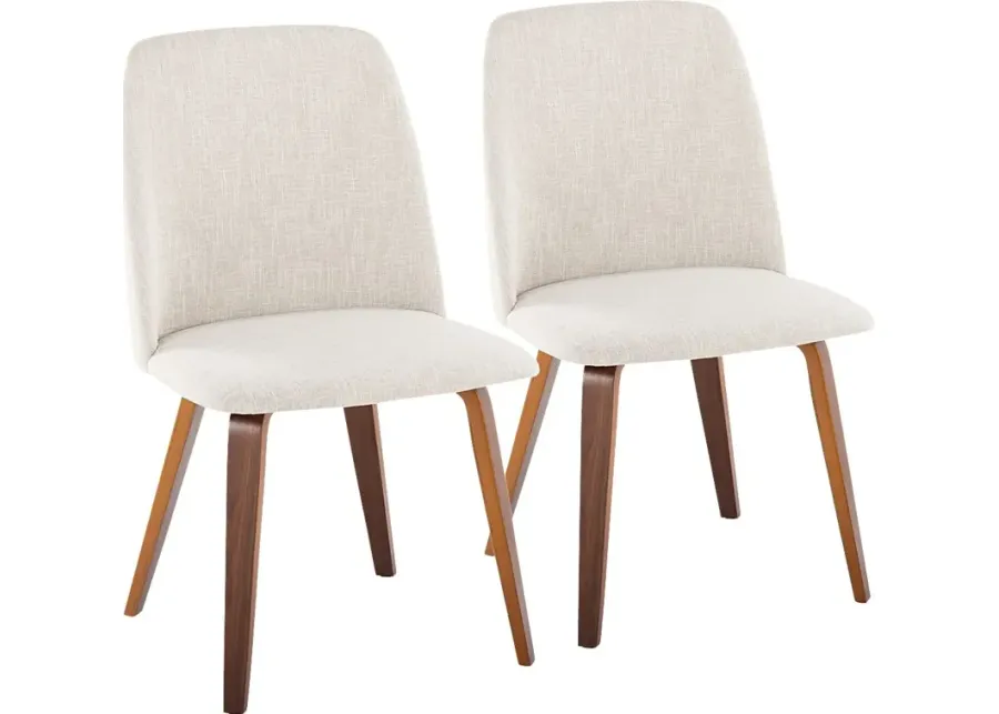 Verawood II Beige Dining Chair, Set of 2-Beige