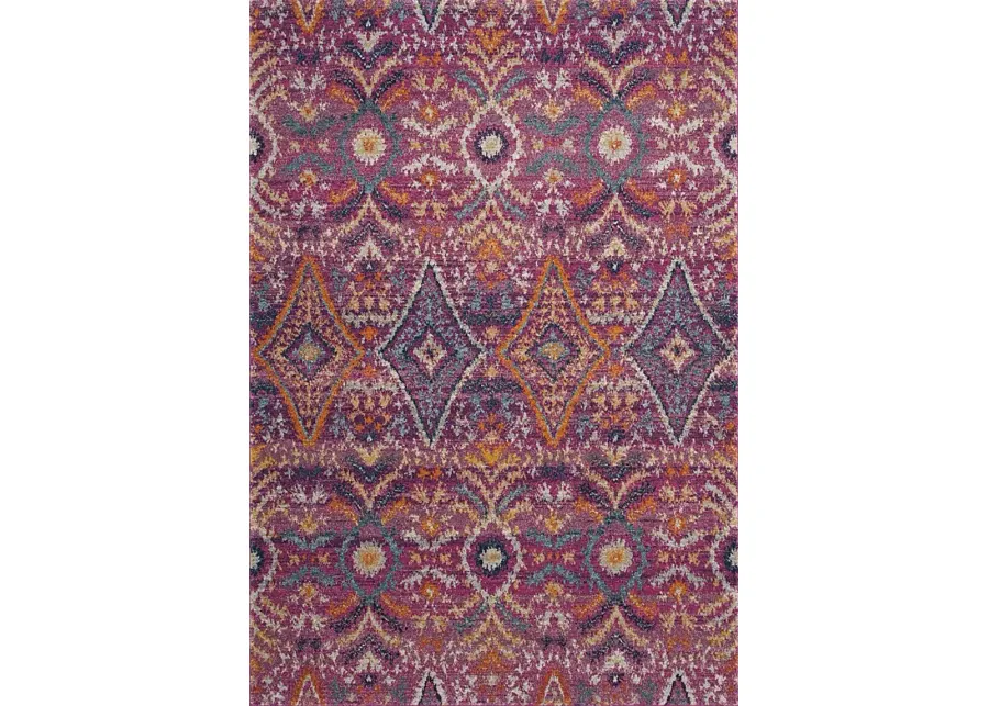 Bronson Trace Fuchsia 6'7 x 9'2 Rug-Fuschia