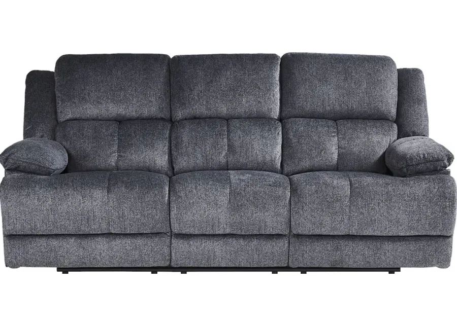 Townsend Gray Reclining Sofa-89.5
