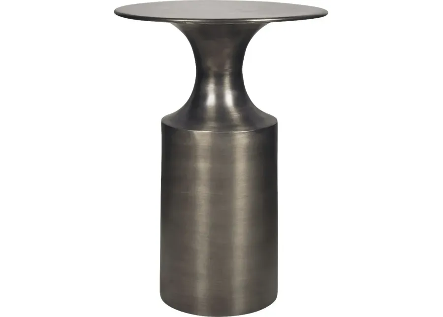 Shalain Gray Accent Table-Gray