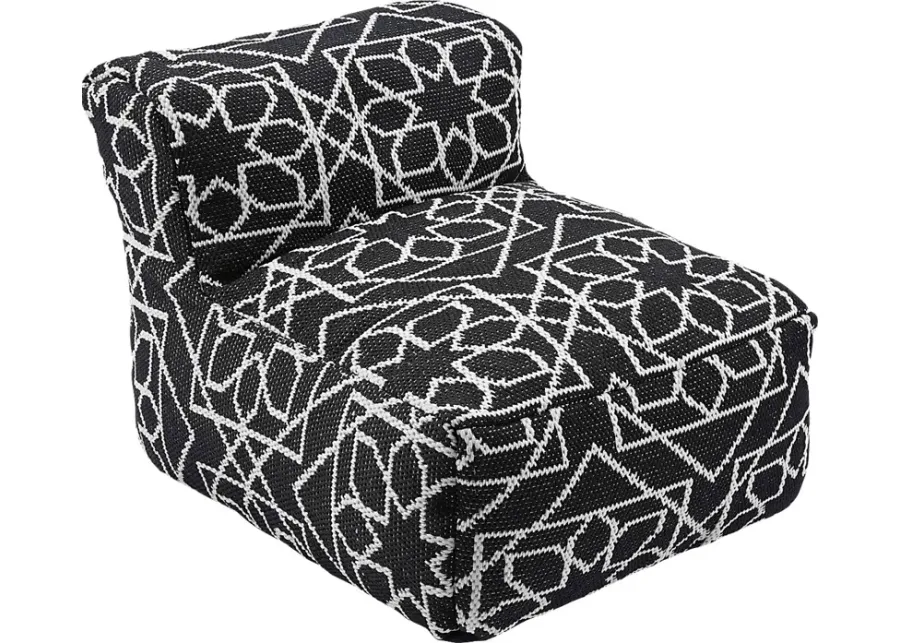 Millcanyon Black Pouf-Black
