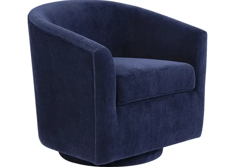 Mikaela Ink Swivel Accent Chair-30.25