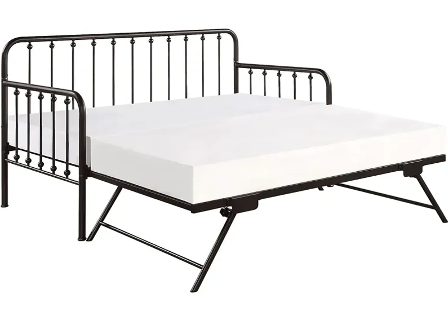 Belltone Bronze Daybed with Lift Up Trundle-Bronze