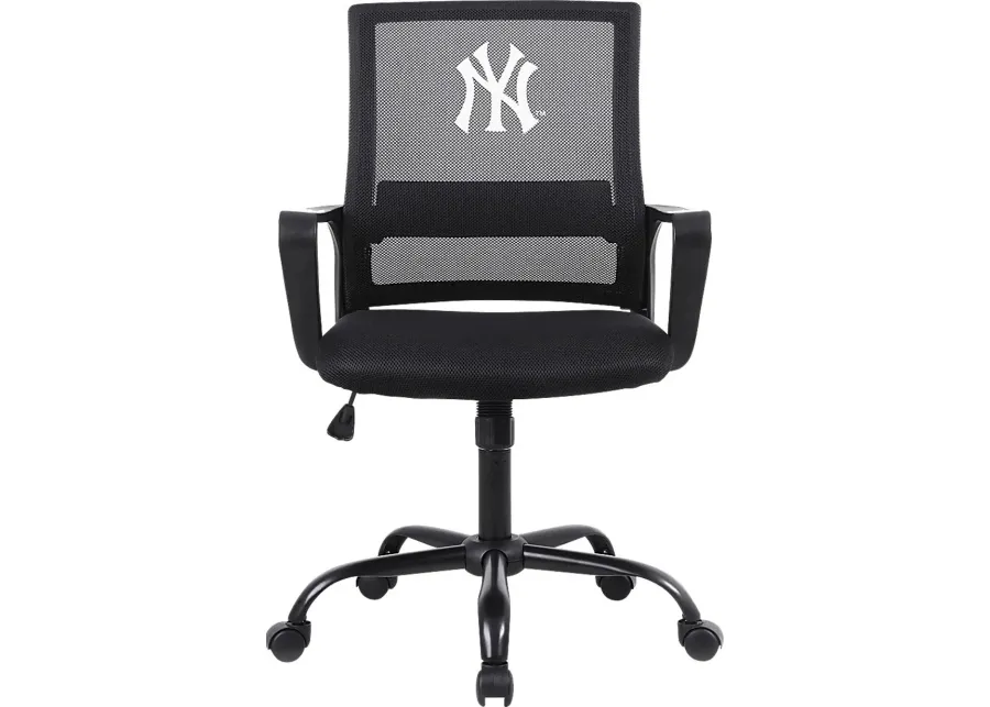 Tough Match MBL New York Yankees Black Desk Chair-Black