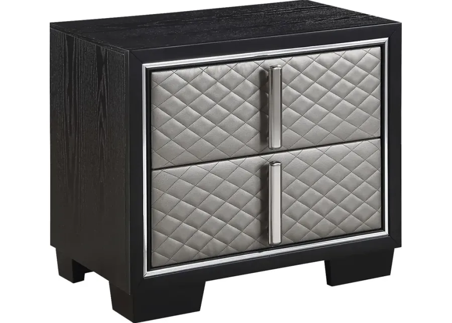 Duplantis Silver Nightstand-Silver