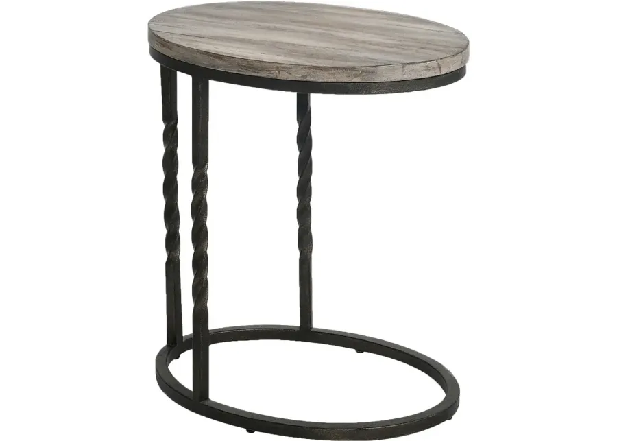 Tortosa Brown End Table-Brown