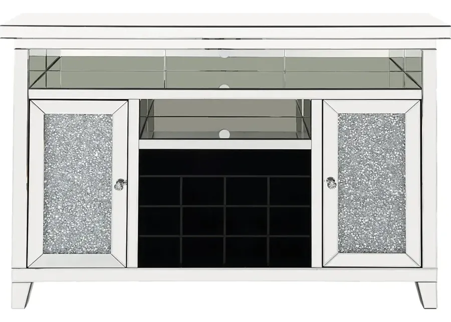 Chatsworth Silver Wine Cabinet-Silver