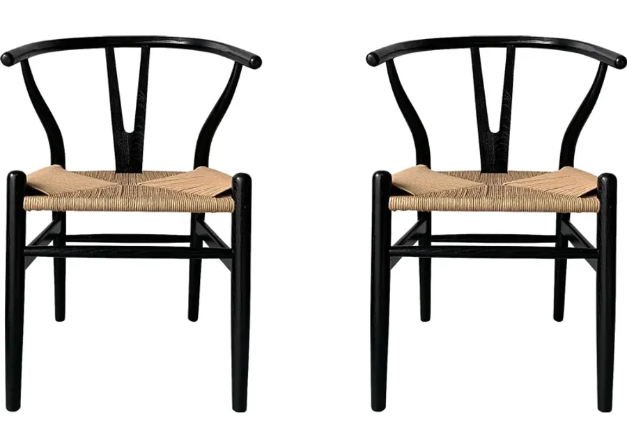 Kaii Natural Side Chair, Set of 2-Natural