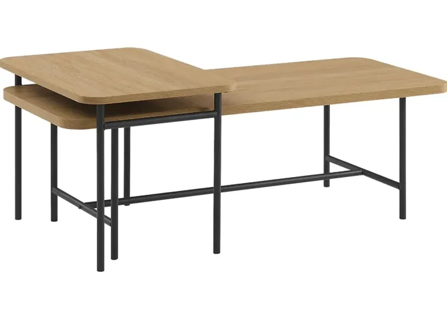 Omerea Oak Cocktail Table-47.25