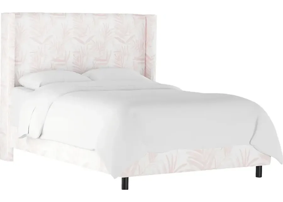 Fern Grove Pink Twin Upholstered Bed-Pink