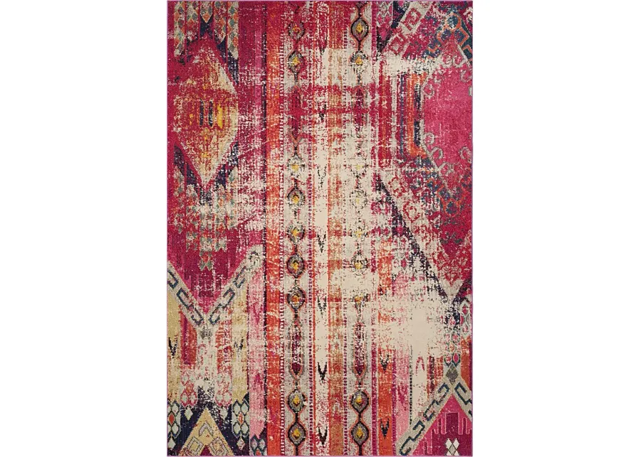 Artesia Pink 5'1 x 7'7 Rug-Pink