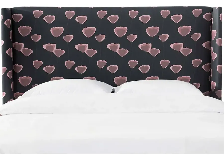 Delorna II Dark Blue California King Headboard-Dark Blue