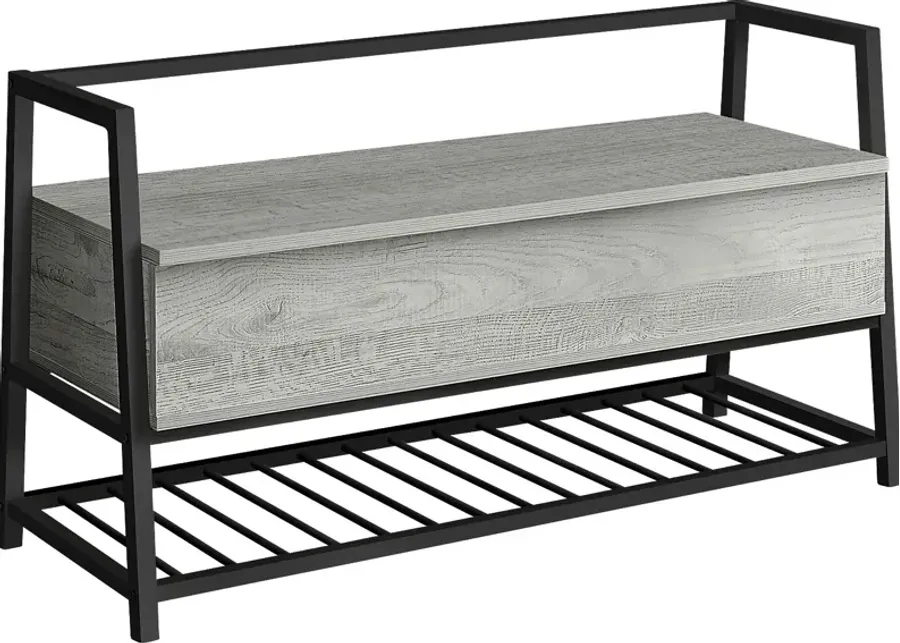 Byestreet Gray Bench-Gray