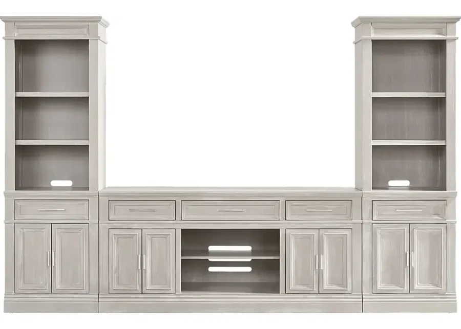 Stephenson Light Gray 3 Pc Wall Unit with 70 in. Console