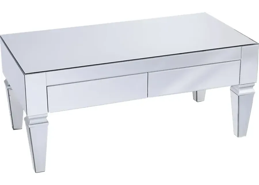 Dubay Silver Cocktail Table-Silver