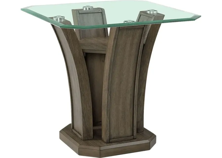 Elvish Gray End Table-Gray