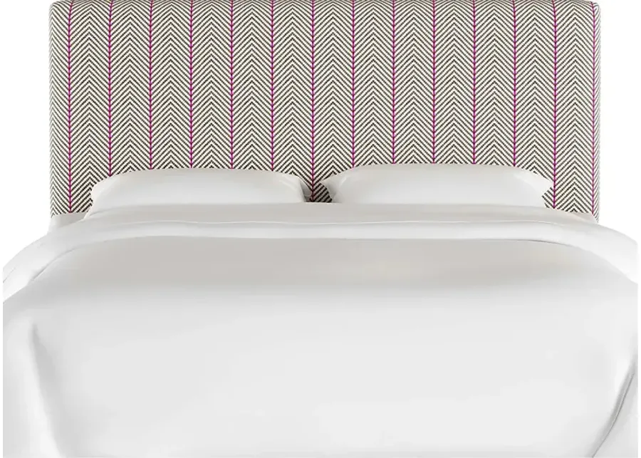 Ellalynn II Fuchia Queen Headboard-Fuschia