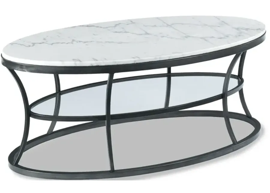 Impact Oval Marble Coffee Table