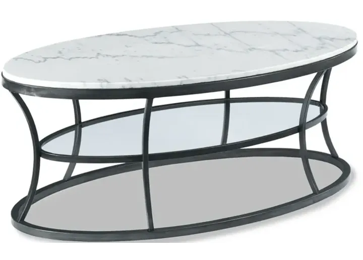 Impact Oval Marble Coffee Table