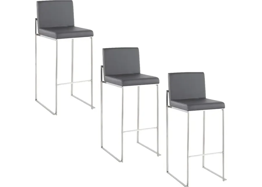 Nowotny V Gray Barstool, Set of 3-Gray 1 41030-nowotny-v-gray-barstool-set-of-3-gray-1.webp