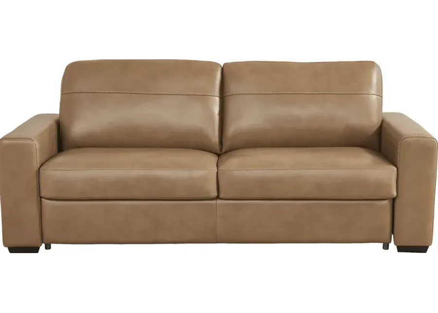 Parker Saddle Leather Sleeper Sofa-82.5